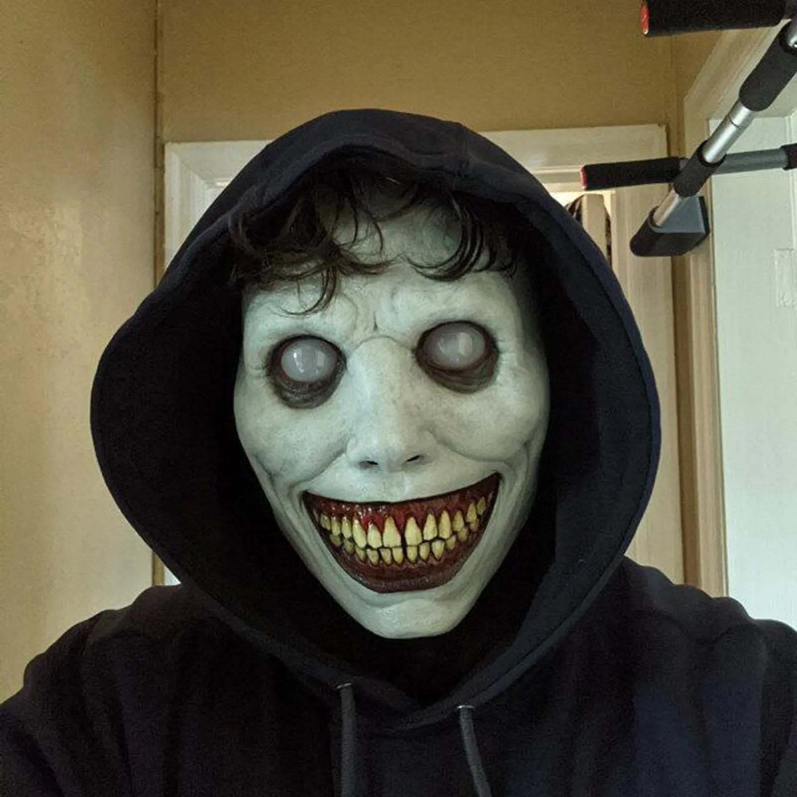 Halloween Maske Horror Kapuze Grusel Kostüm - Image 1
