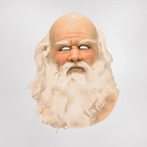 Halloween Maske Weihnachtsmann Bart Vollgesicht Kostüm - Image 3