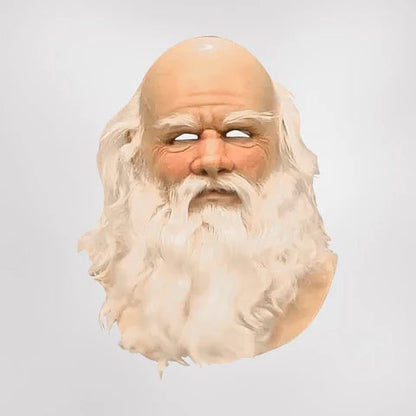 Halloween Maske Weihnachtsmann Bart Vollgesicht Kostüm - Image 3