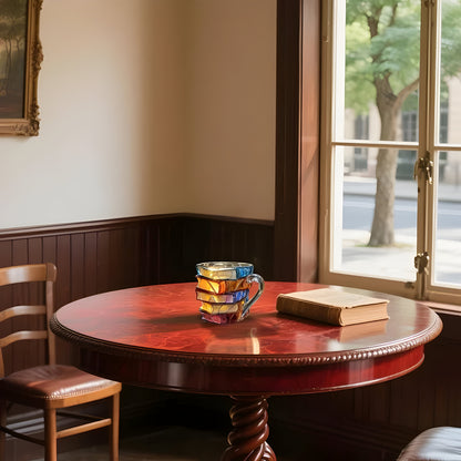 Resin-Becher Buntes 3D Buch Design