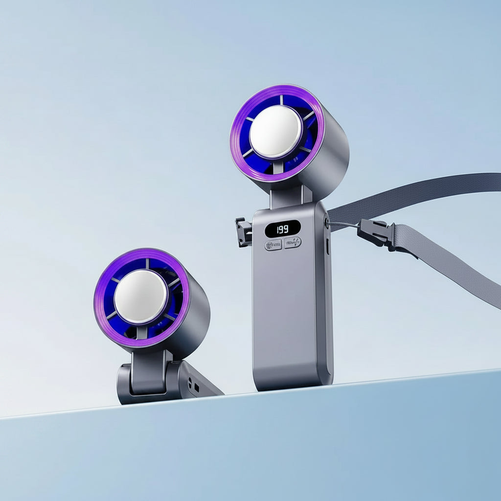 Handventilator Tragbar Mini USB Wiederaufladbar Kühlung - Image 1