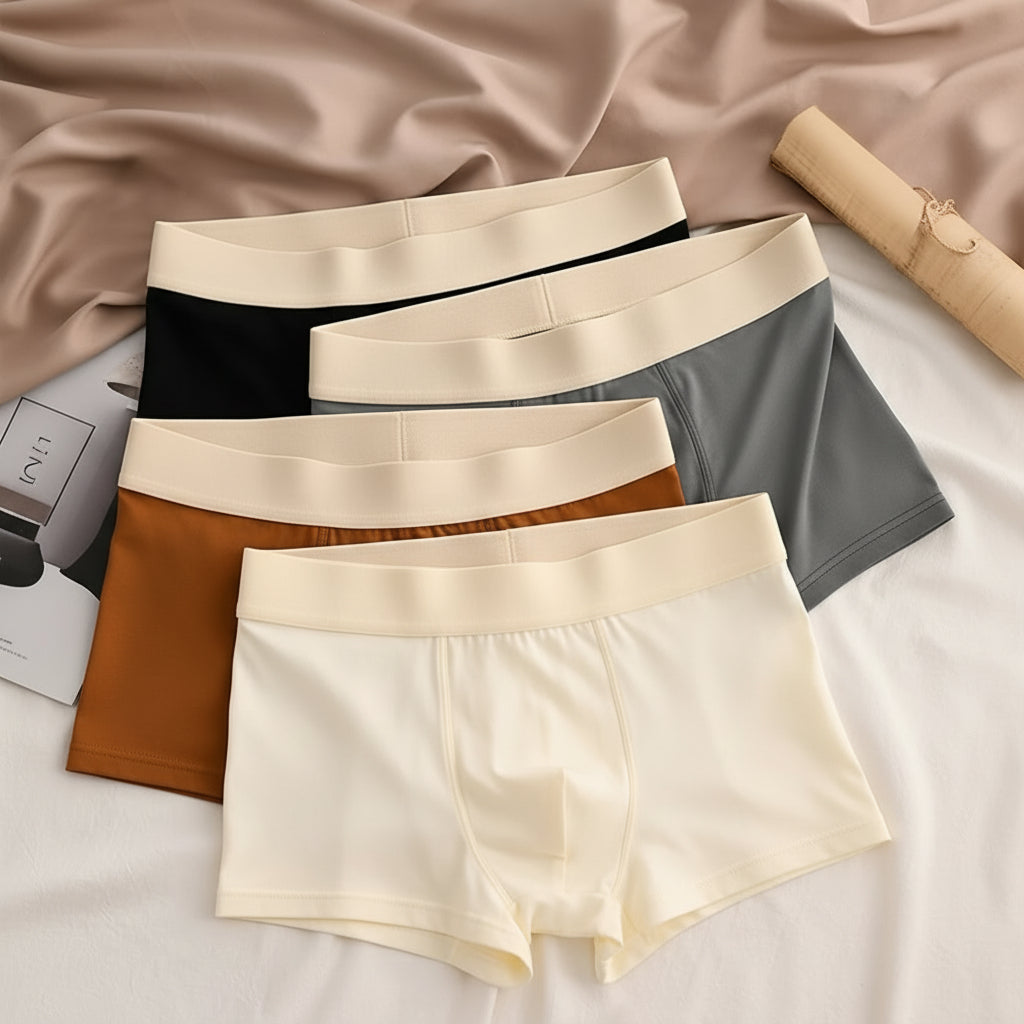 Herren Boxershorts Klassische Passform Elastisch Bequem - Image 1