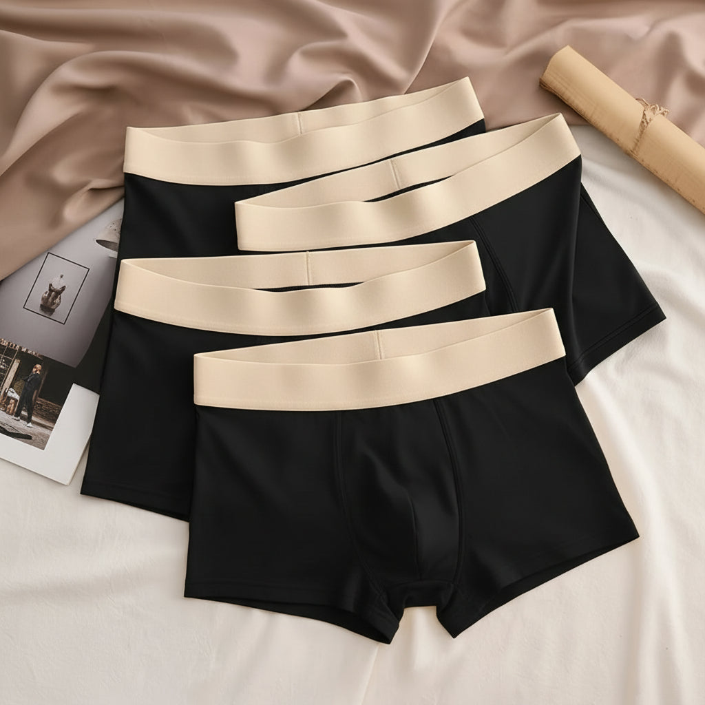 Herren Boxershorts Klassische Passform Elastisch Bequem - Image 3