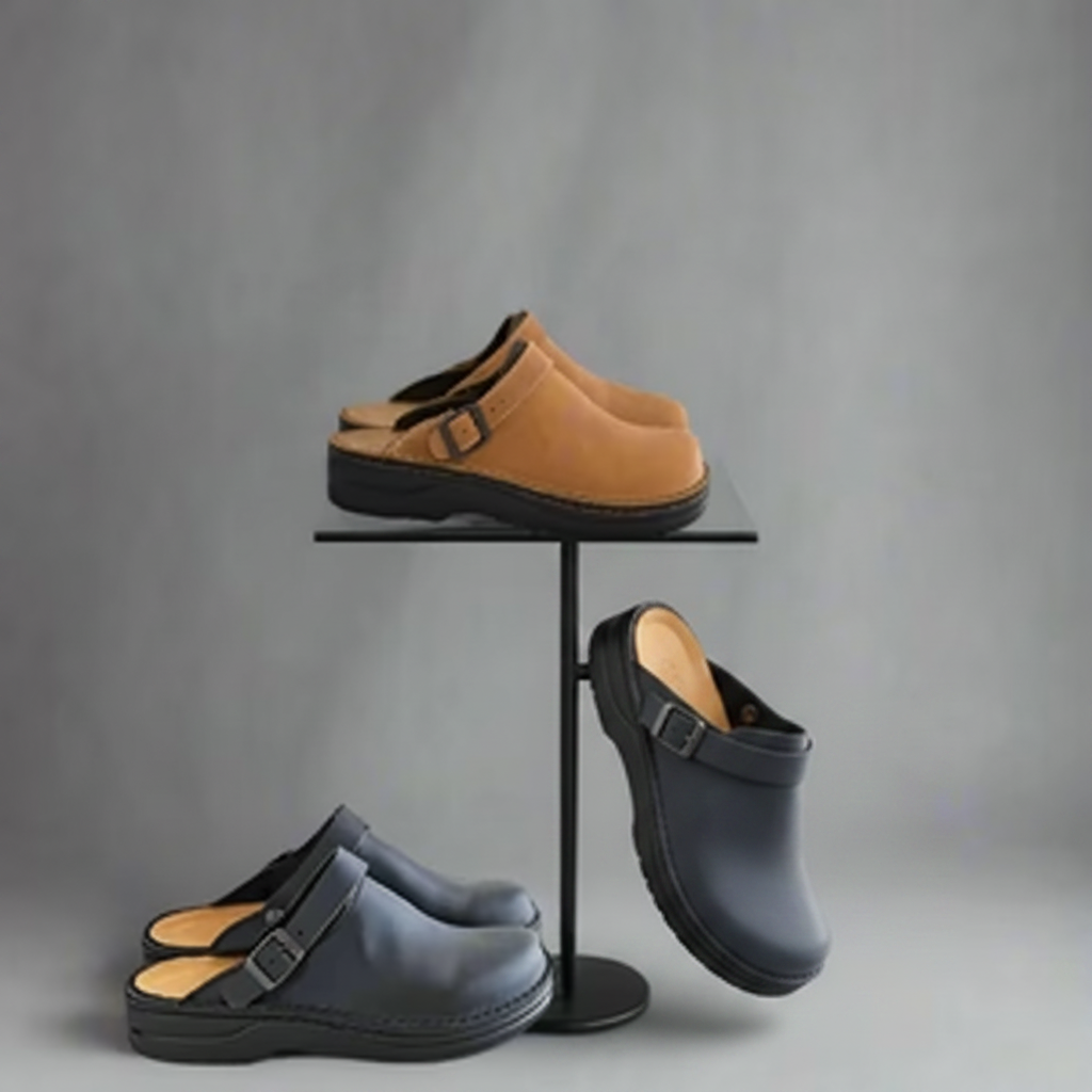 Herren Clogs Schnallenriemen Freizeitschuhe - Image 9