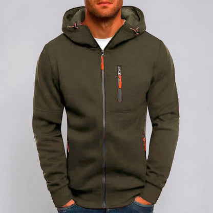 Herren Kapuzenjacke Zip-up Hoodie Herren Sweatshirt Kapuze - Image 2