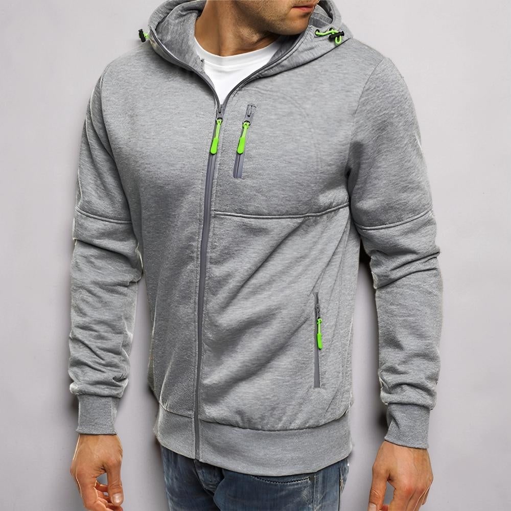 Herren Kapuzenjacke Zip-up Hoodie Herren Sweatshirt Kapuze - Image 3