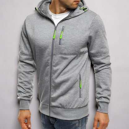 Herren Kapuzenjacke Zip-up Hoodie Herren Sweatshirt Kapuze - Image 3