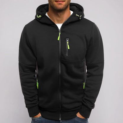 Herren Kapuzenjacke Zip-up Hoodie Herren Sweatshirt Kapuze - Image 4