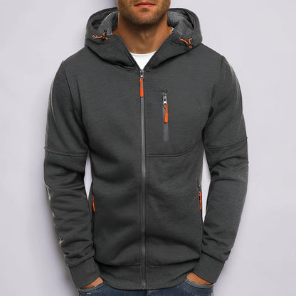 Herren Kapuzenjacke Zip-up Hoodie Herren Sweatshirt Kapuze - Image 5