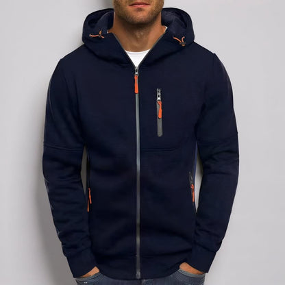 Herren Kapuzenjacke Zip-up Hoodie Herren Sweatshirt Kapuze - Image 6