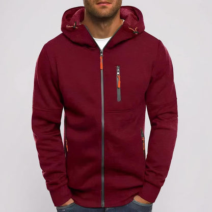Herren Kapuzenjacke Zip-up Hoodie Herren Sweatshirt Kapuze - Image 8