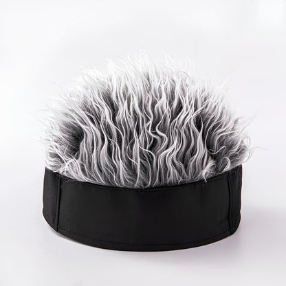 Herren Perücke Wig Mütze Kostüm Perücke Schwarz - Image 2