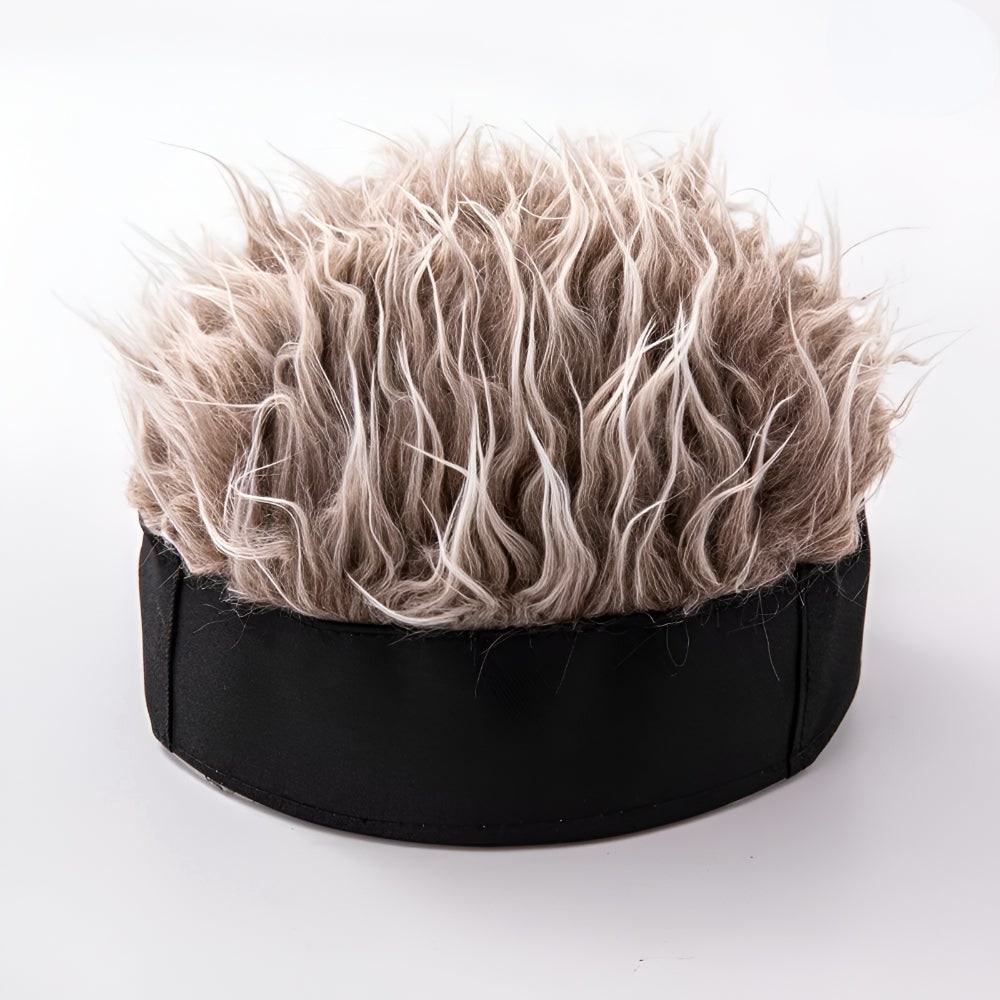 Herren Perücke Wig Mütze Kostüm Perücke Schwarz - Image 3