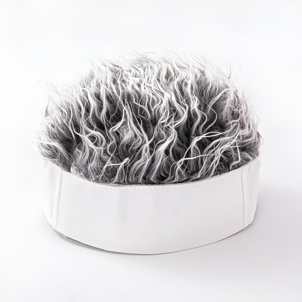Herren Perücke Wig Mütze Kostüm Perücke Schwarz - Image 7