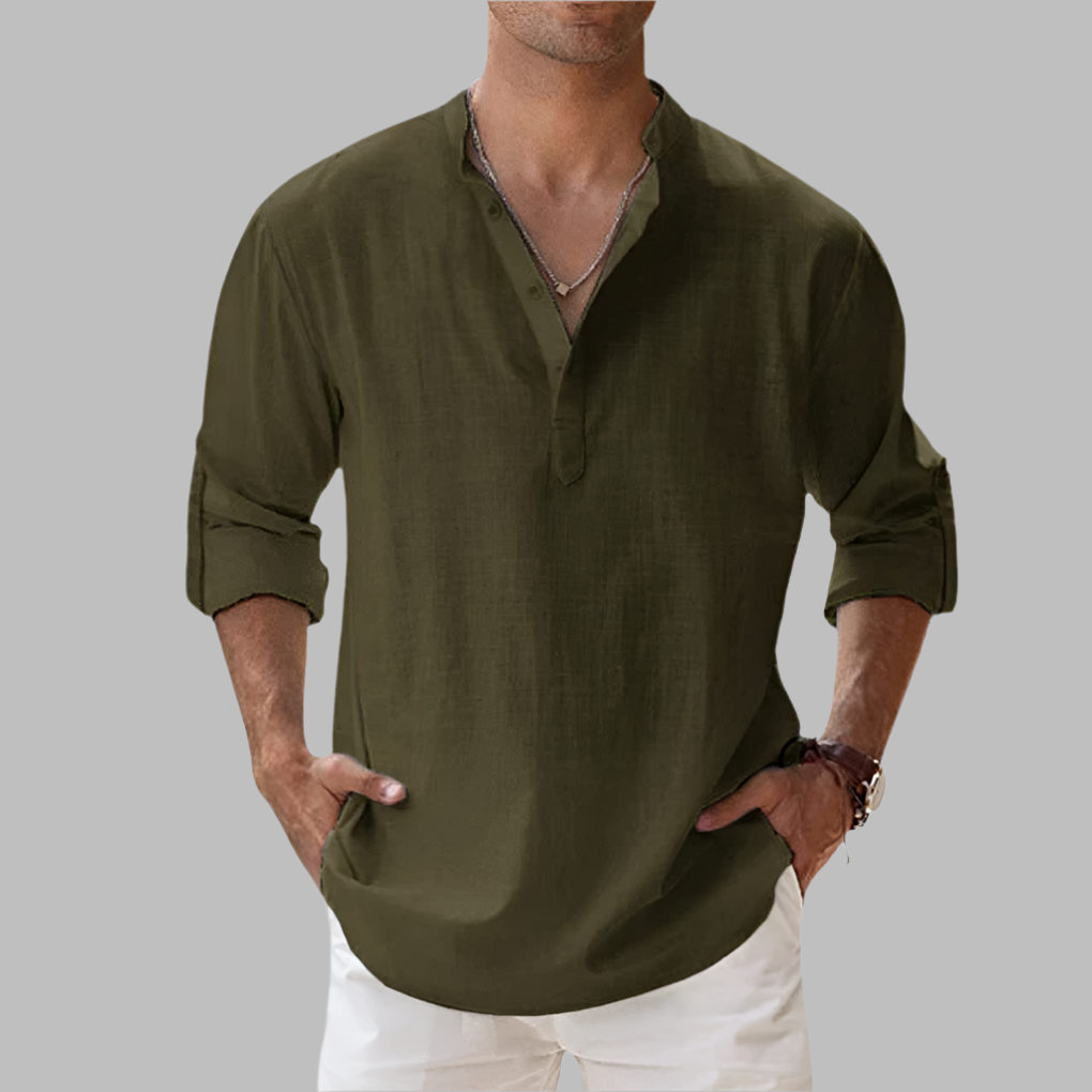 Herren Sommerhemd Leichte Sommerbluse Long-Sleeve | Casual Shirt - Image 10