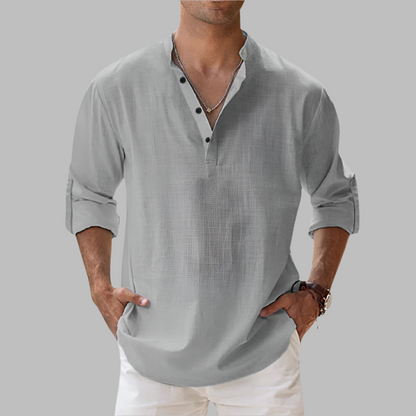 Herren Sommerhemd Leichte Sommerbluse Long-Sleeve | Casual Shirt - Image 3