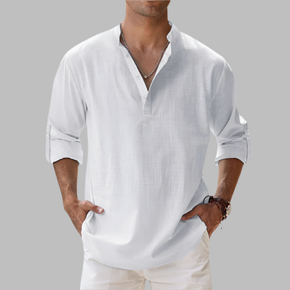 Herren Sommerhemd Leichte Sommerbluse Long-Sleeve | Casual Shirt - Image 4