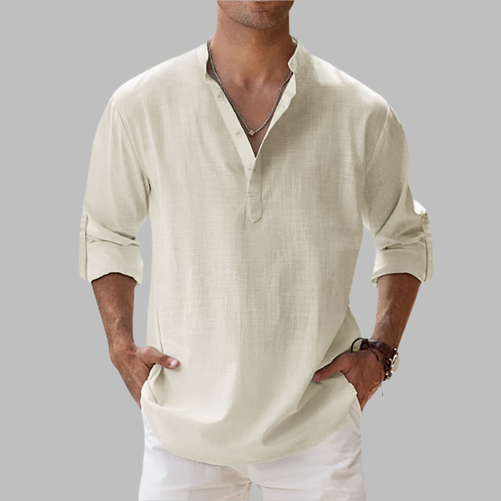 Herren Sommerhemd Leichte Sommerbluse Long-Sleeve | Casual Shirt - Image 5