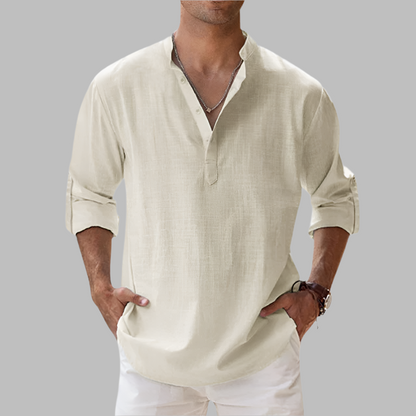 Herren Sommerhemd Leichte Sommerbluse Long-Sleeve | Casual Shirt - Image 5