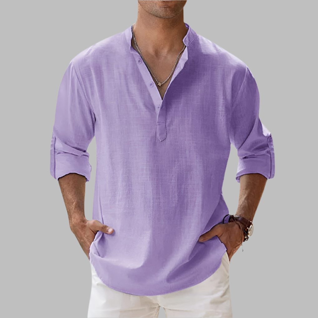 Herren Sommerhemd Leichte Sommerbluse Long-Sleeve | Casual Shirt - Image 6