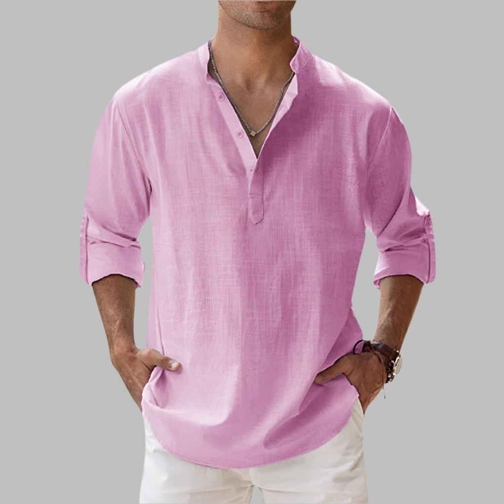 Herren Sommerhemd Leichte Sommerbluse Long-Sleeve | Casual Shirt - Image 7
