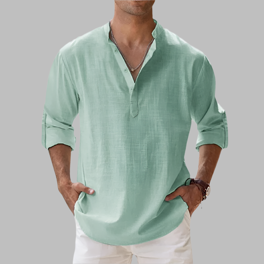 Herren Sommerhemd Leichte Sommerbluse Long-Sleeve | Casual Shirt - Image 8