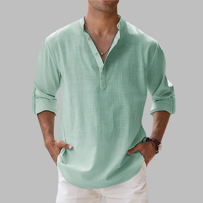 Herren Sommerhemd Leichte Sommerbluse Long-Sleeve | Casual Shirt - Image 8