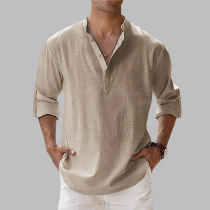 Herren Sommerhemd Leichte Sommerbluse Long-Sleeve | Casual Shirt - Image 9
