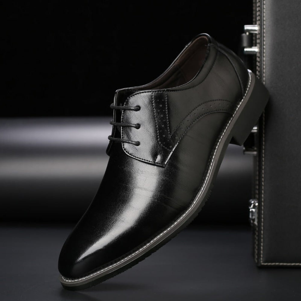 Herren Veterschoenen Brogue Schuhe Klassische Schnürer - Image 1