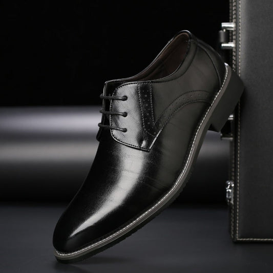 Herren Veterschoenen Brogue Schuhe Klassische Schnürer - Image 1