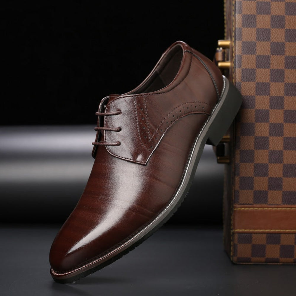 Herren Veterschoenen Brogue Schuhe Klassische Schnürer - Image 2