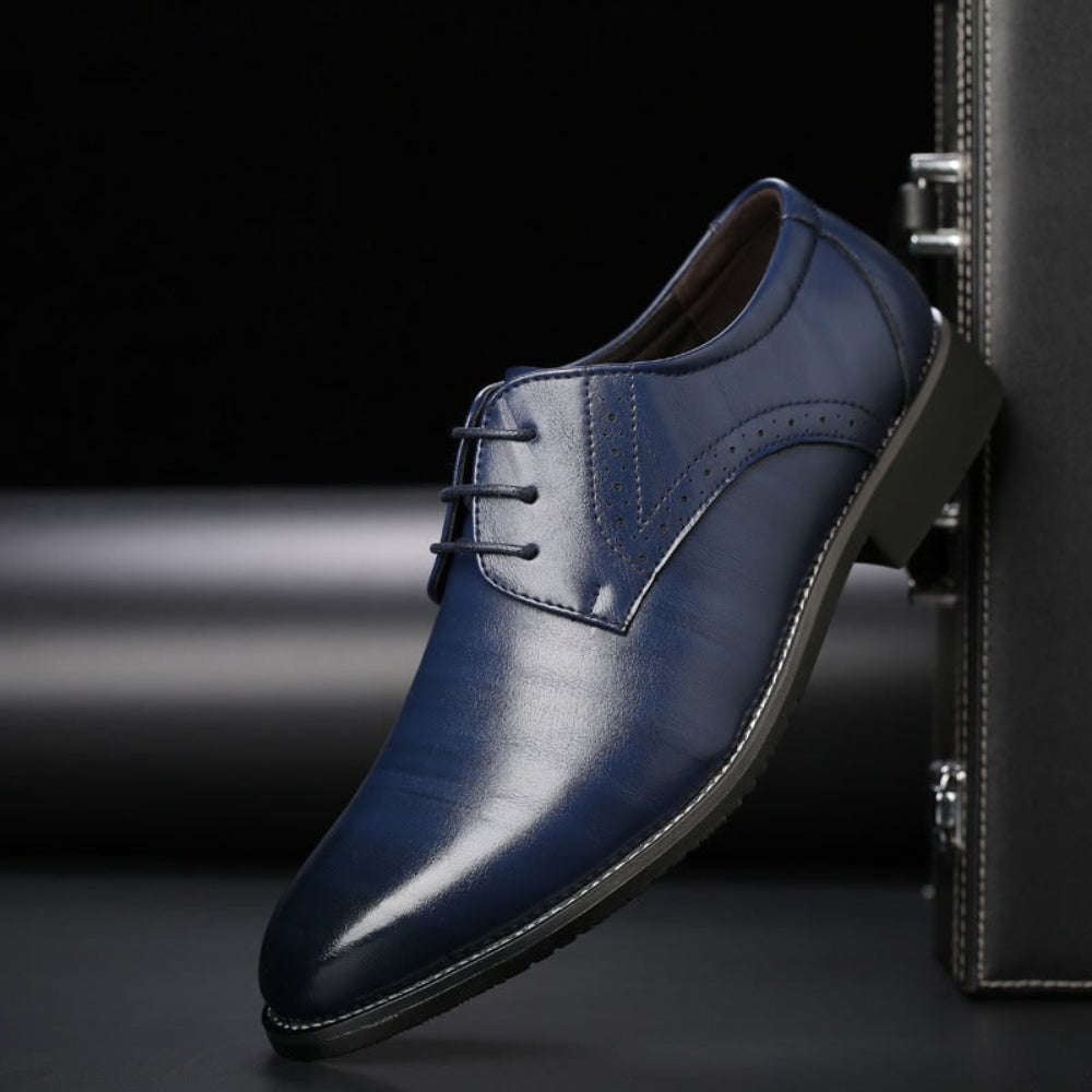 Herren Veterschoenen Brogue Schuhe Klassische Schnürer - Image 3