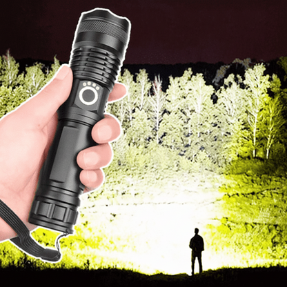 High Lumen LED Rechargeable Flashlight Outdoor Light