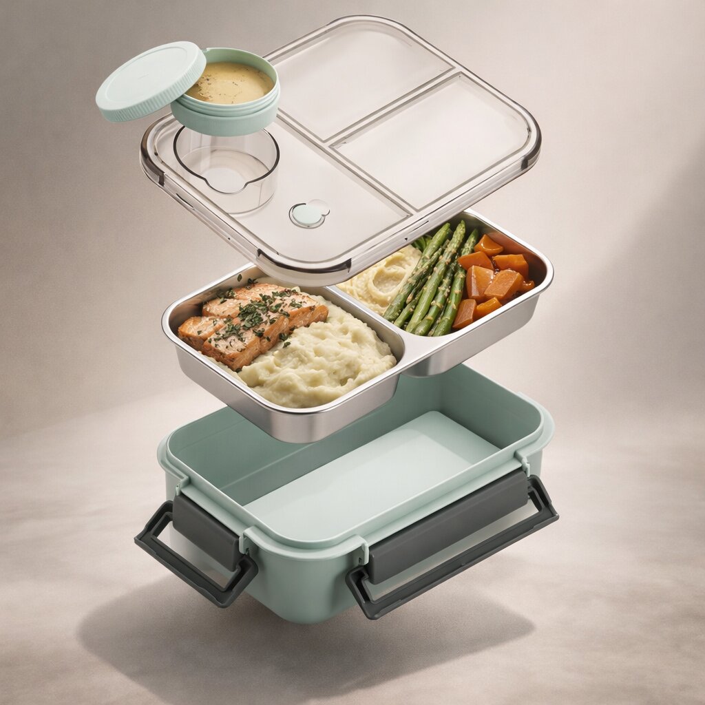 Compact Outdoor Lunch Box Hiking Travel