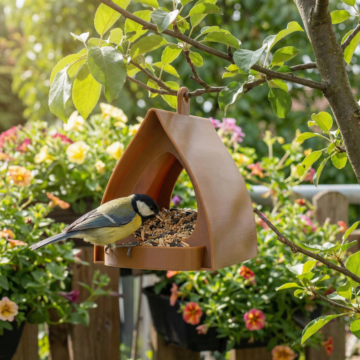 Hängendes Vogel Futterhaus Für Balkon Große Kapazität - Image 11
