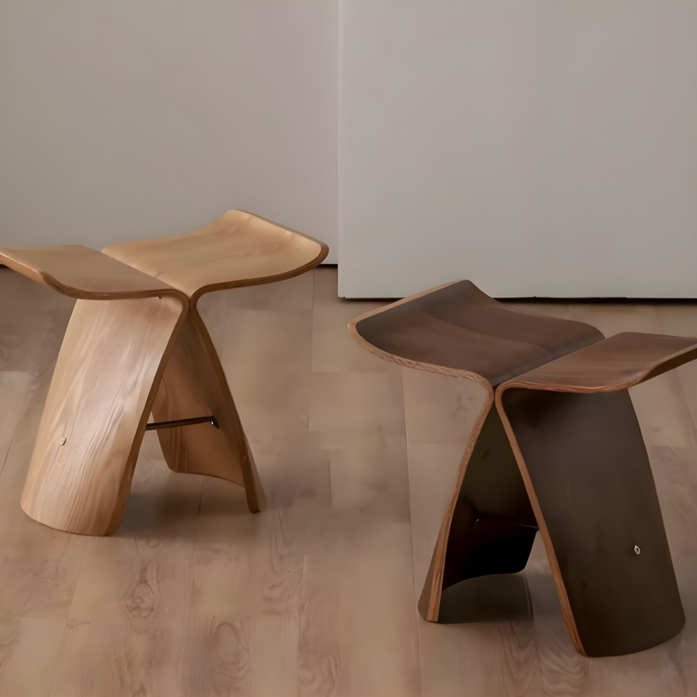 Holzhocker Design Hocker Moderne Hocker Design Möbel Wohnraum - Image 1