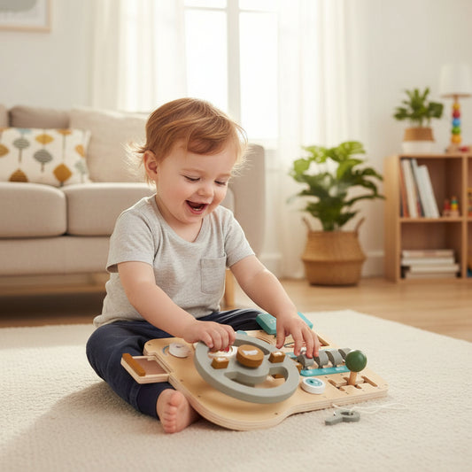 Holzlenkrad Spielzeug Kleinkinder - Image 1
