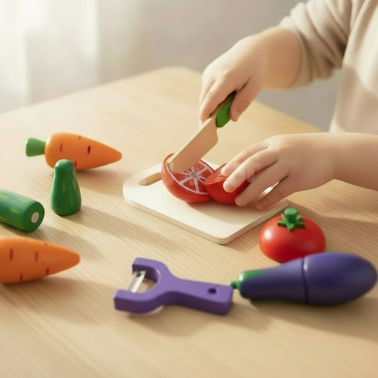 Holzobst Set Kinderspielzeug - Image 1