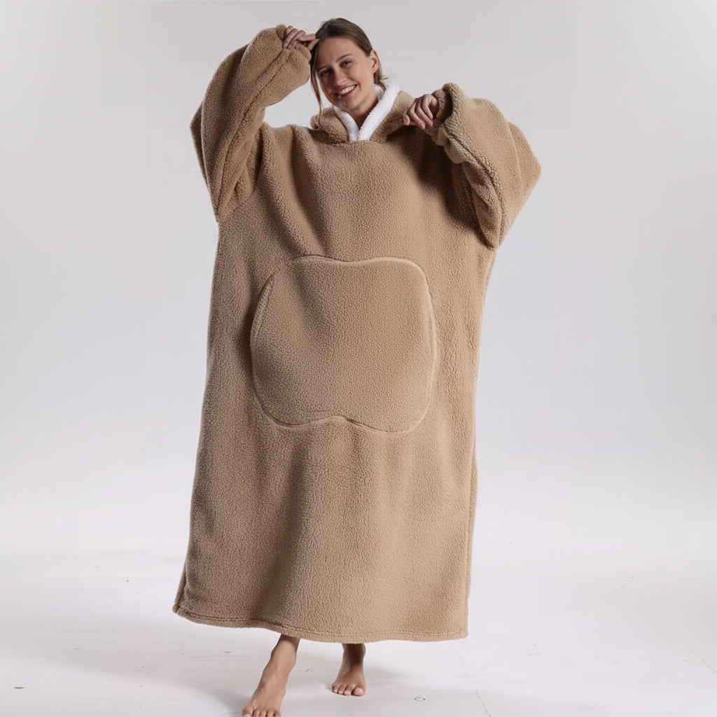 Hoodie Blanket Cozy Blanket with Hood Comfortable Moments
