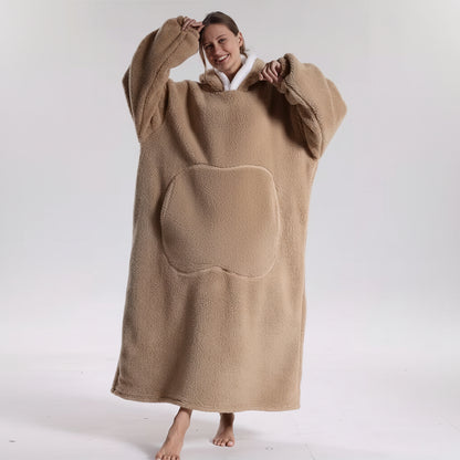 Hoodie Blanket Cozy Blanket with Hood Comfortable Moments