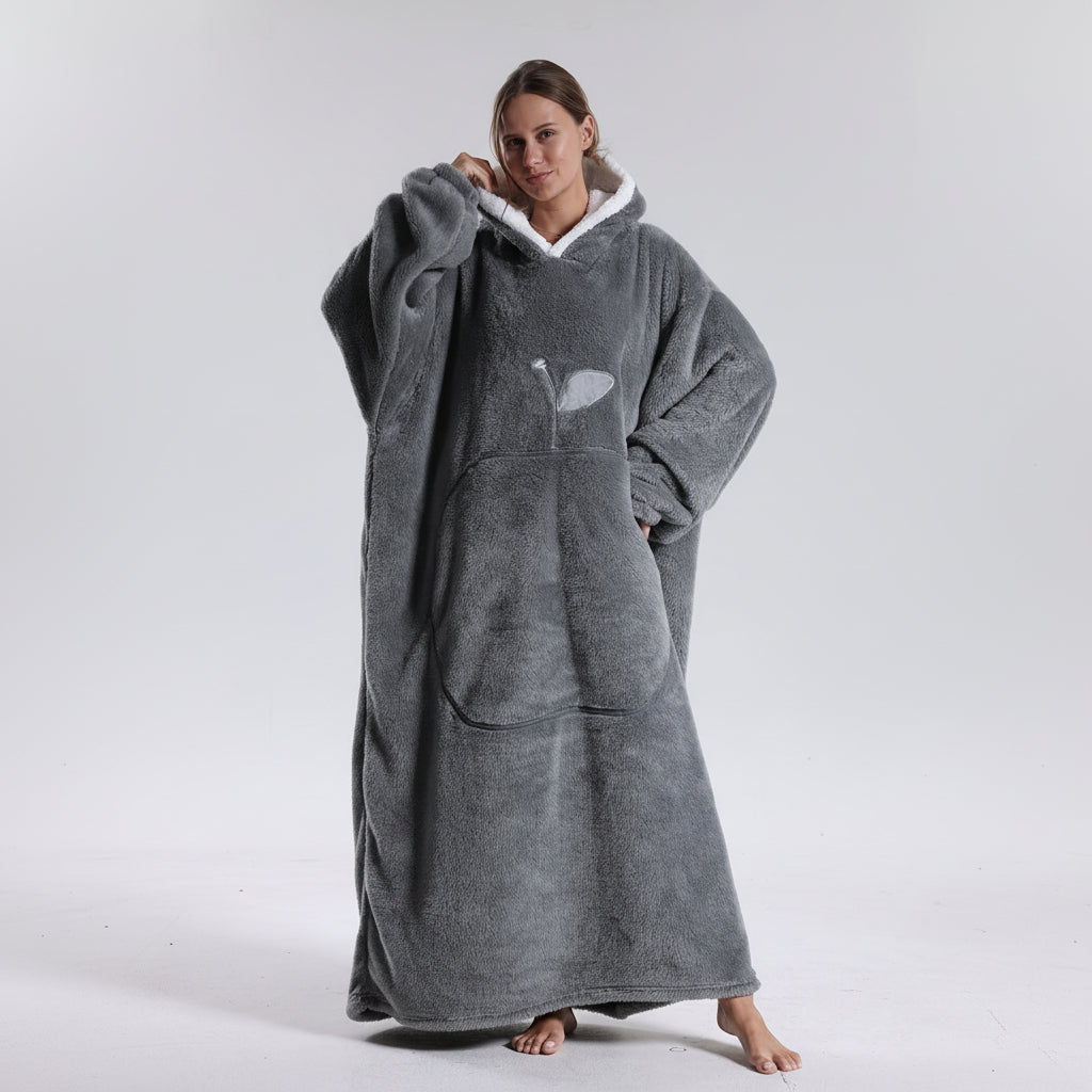 Hoodie Blanket Cozy Blanket with Hood Comfortable Moments