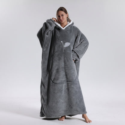 Hoodie Blanket Cozy Blanket with Hood Comfortable Moments