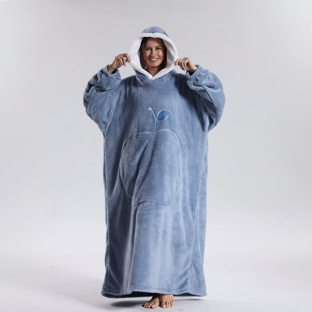 Hoodie Blanket Cozy Blanket with Hood Comfortable Moments