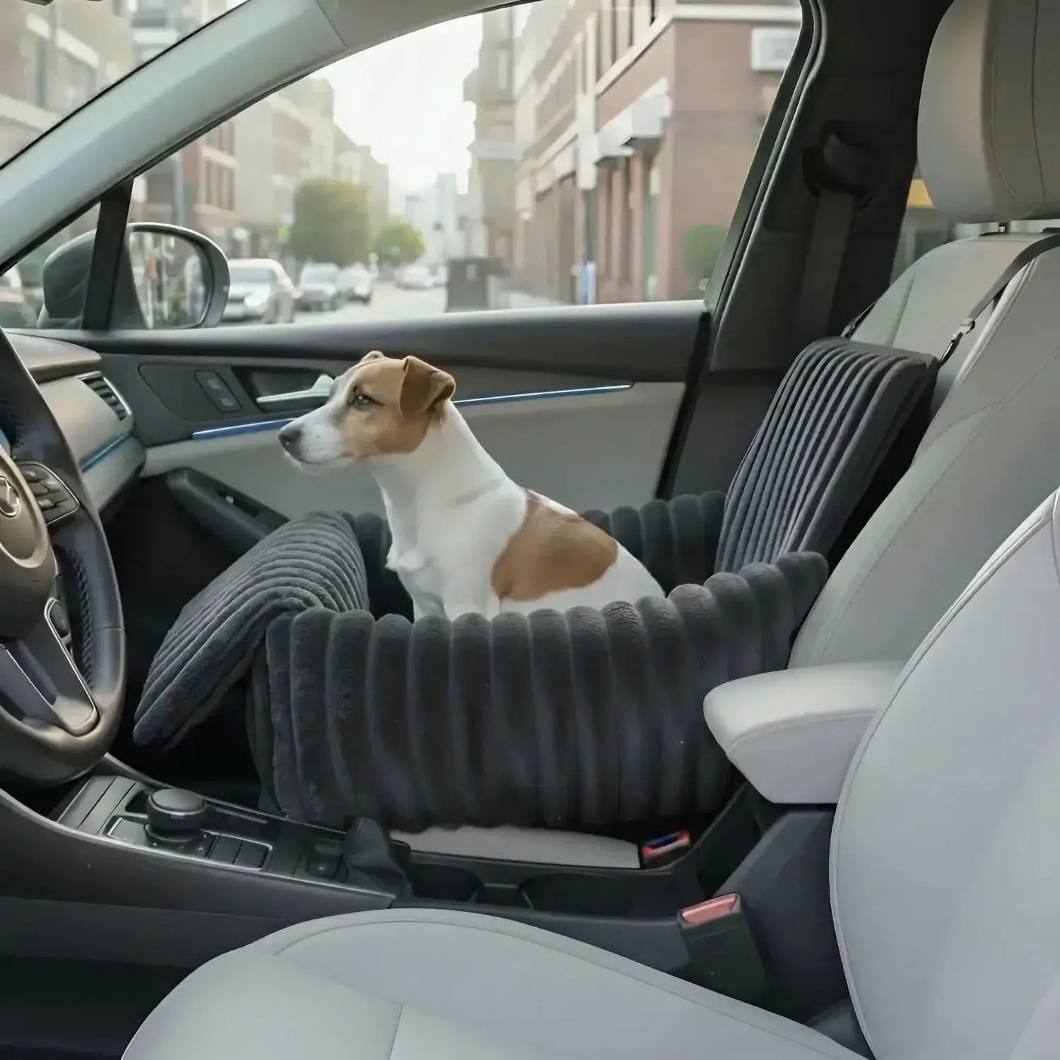Hundeautositz Sitzerhöhung Reisegurt Mesh Abdeckung - Image 1