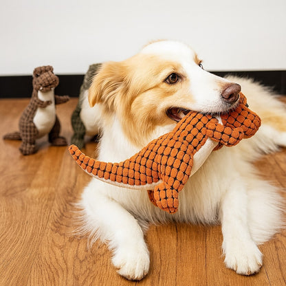 Hundespielzeug Plüsch Dinosaurier Quietschspaß - Image 3