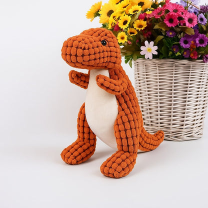 Hundespielzeug Plüsch Dinosaurier Quietschspaß - Image 5