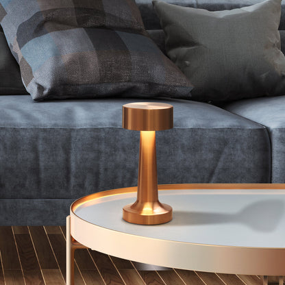 Tischlampe Gold Metall LED Dimmbar Modern