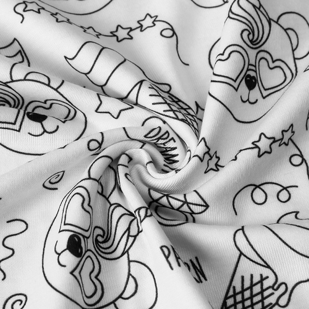 Kinder Baumwolle Schlafanzug Set Malen Weihnachts Motiv Pyjama