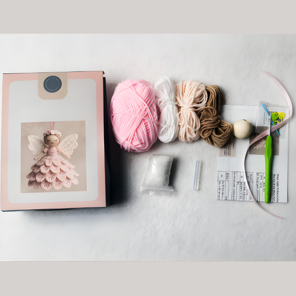 Weihnachtsanhänger Häkelset Handgemachter Engel Christbaumschmuck