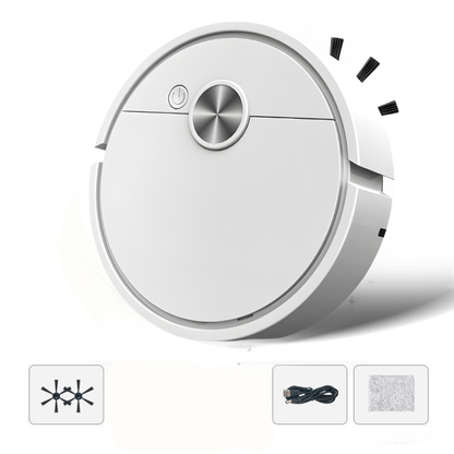 Vacuum Robot with Mopping Function Compact Quiet 3-in-1 Cleaning